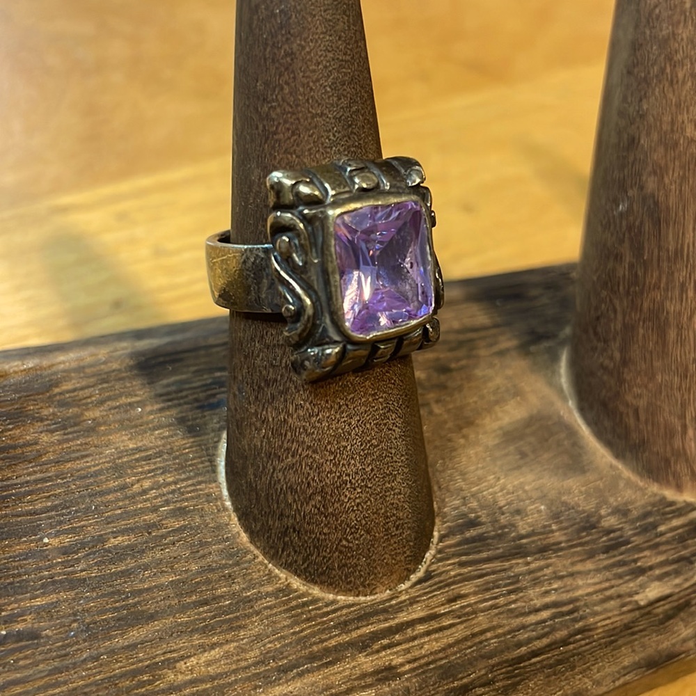 Amethyst 925 Sterling Silver Mexico Ring